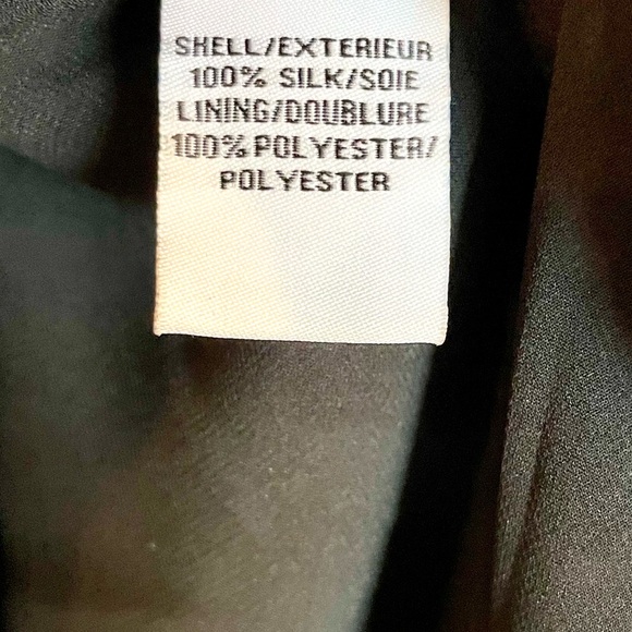 Diane von Furstenberg Silk Dress Sheer Long Sleeve Black Print 4 - Picture 4 of 4